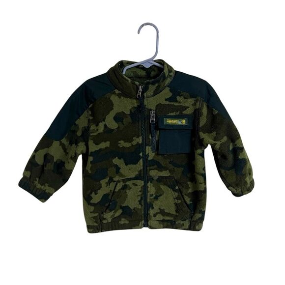GAP Camo micro fleece Jacket 24M 24 Months - Picture 1 of 5
